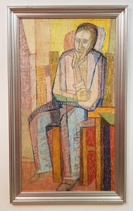 Bencze László (1907-1992): Ülő férfi